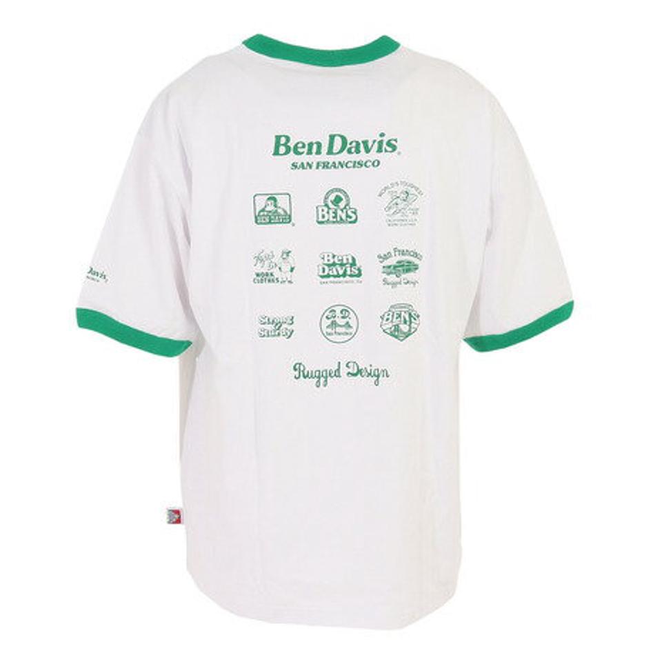 ベンデイビス(BEN DAVIS)(メンズ)アイコンバックプリント 半袖Tシャツ 23580012-GRN