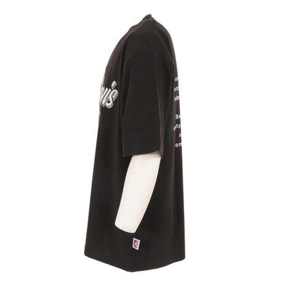 【20%OFFクーポン対象!8/10まで】ベンデイビス(BEN DAVIS)(メンズ)半袖Tシャツ メンズ スクリプトパッチ 23580009-BLK