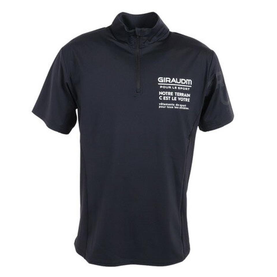 ジローム(GIRAUDM)(メンズ)半袖Tシャツ メンズ ドライプラスクール モックネック CT3S0032-TR863-GRHD