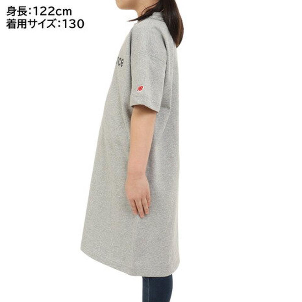 ニューバランス(new balance)(キッズ)半袖Tシャツ ジュニア リニアロゴ ドレス ABD35052AG