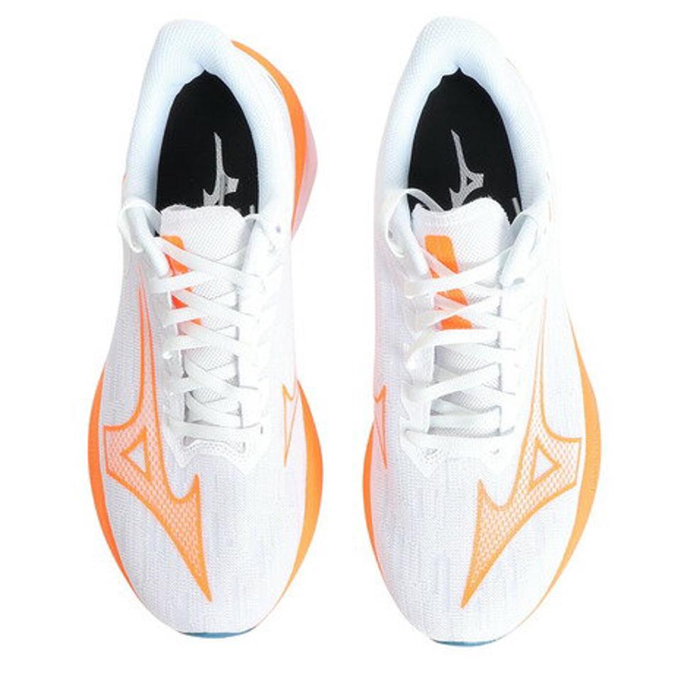 ミズノ（MIZUNO）（メンズ）ランニングシューズ ウエーブリベリオンソニック オレンジ ブラック J1GC233054 スニーカートレーニング ジョギング 部活 マラソン