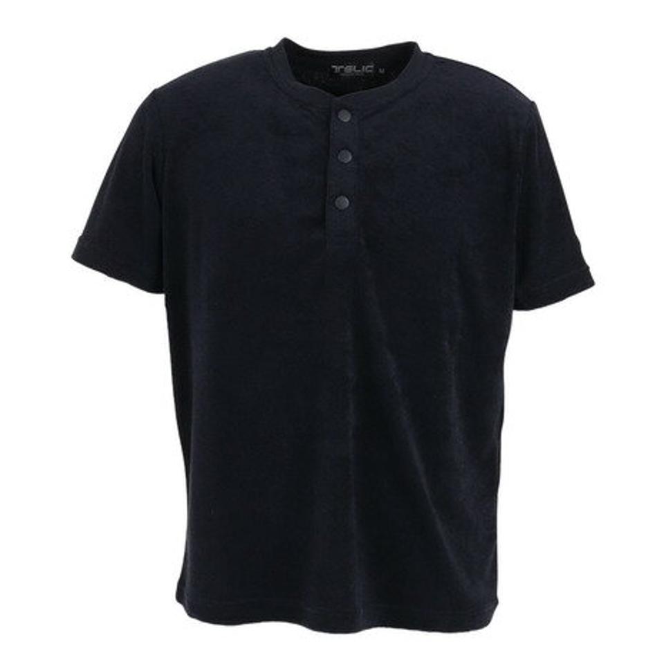 テリック(TELIC)(メンズ)半袖Tシャツ メンズ パイルヘンリーネックTシャツ TL-C025TS