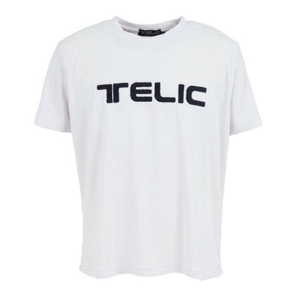 テリック(TELIC)(メンズ)半袖Tシャツ メンズ パイルロゴTシャツ TL-C024TS WHT