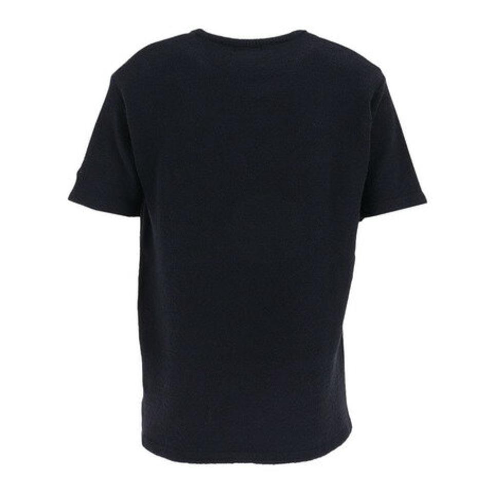 テリック(TELIC)(メンズ)半袖Tシャツ メンズ シャギーニットTシャツ 23SSTE-003 NV