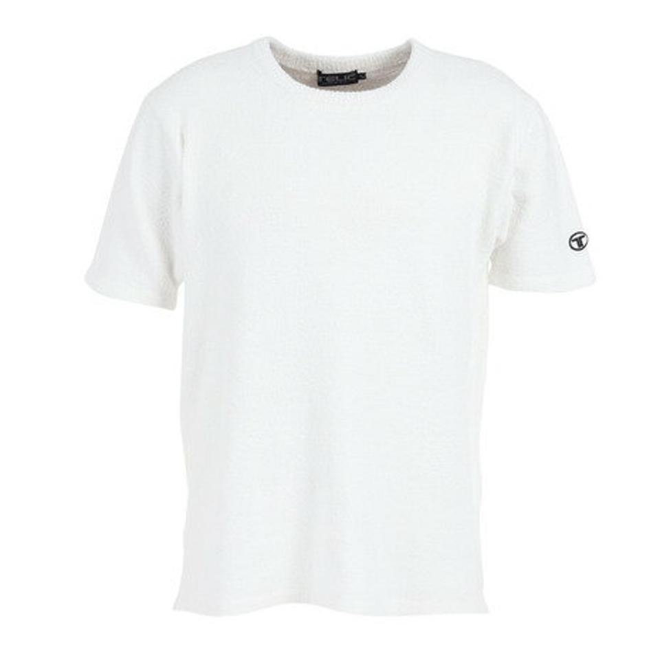 テリック(TELIC)(メンズ)半袖Tシャツ メンズ シャギーニットTシャツ 23SSTE-002/003