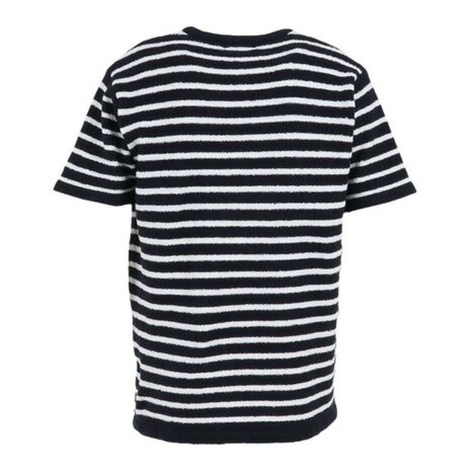 【20%OFFクーポン対象!6/28まで】テリック(TELIC)(メンズ)半袖Tシャツ メンズ シャギーニットボーダーTシャツ 23SSTE-002 NV