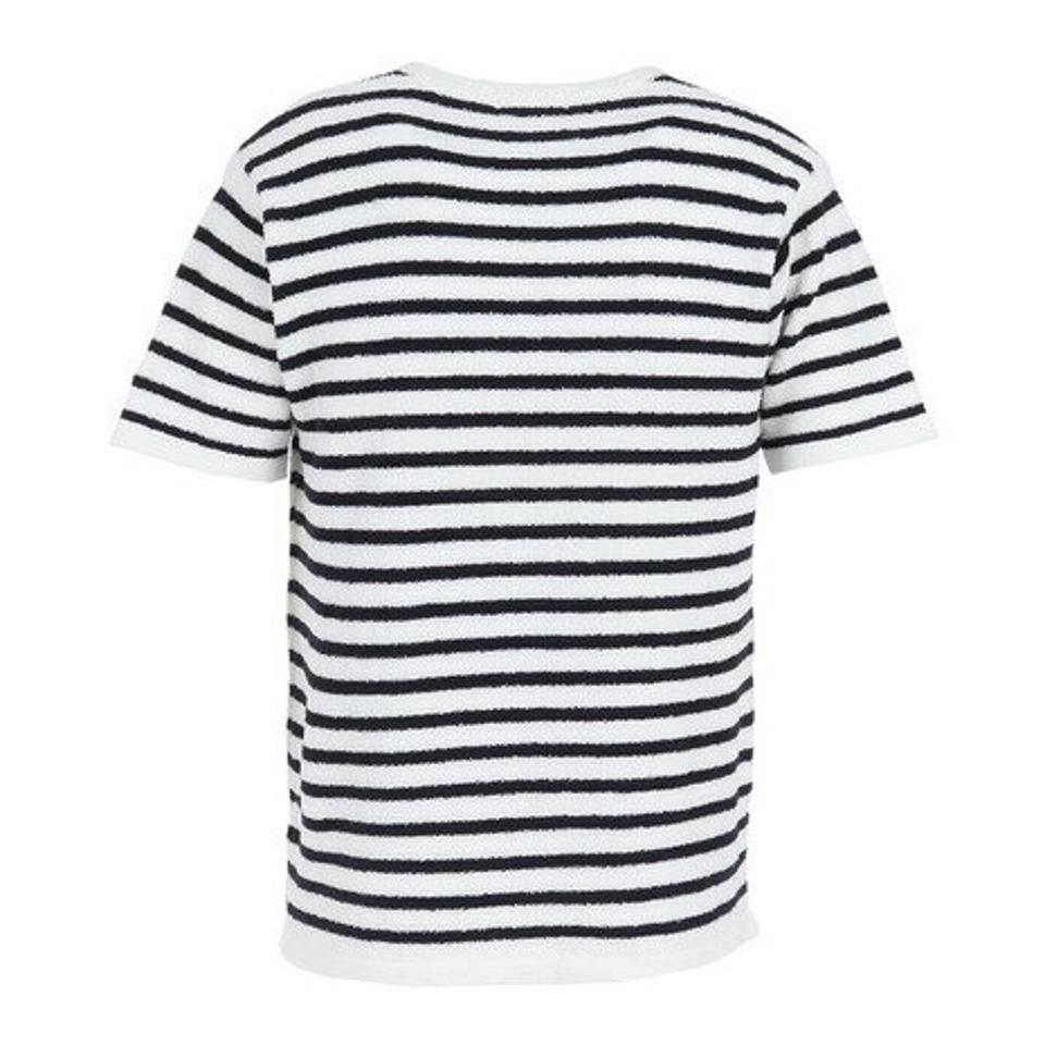 【20%OFFクーポン対象!6/28まで】テリック(TELIC)(メンズ)半袖Tシャツ メンズ シャギーニットボーダーTシャツ 23SSTE-002 WHT