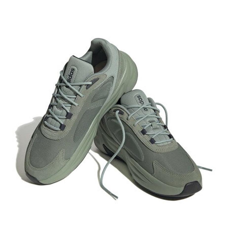 アディダス（adidas）（メンズ）スニーカー アボゼル M オリーブ H03508 シューズ スポーツ カジュアル 厚底 反発 ランニング 普段履き タウン