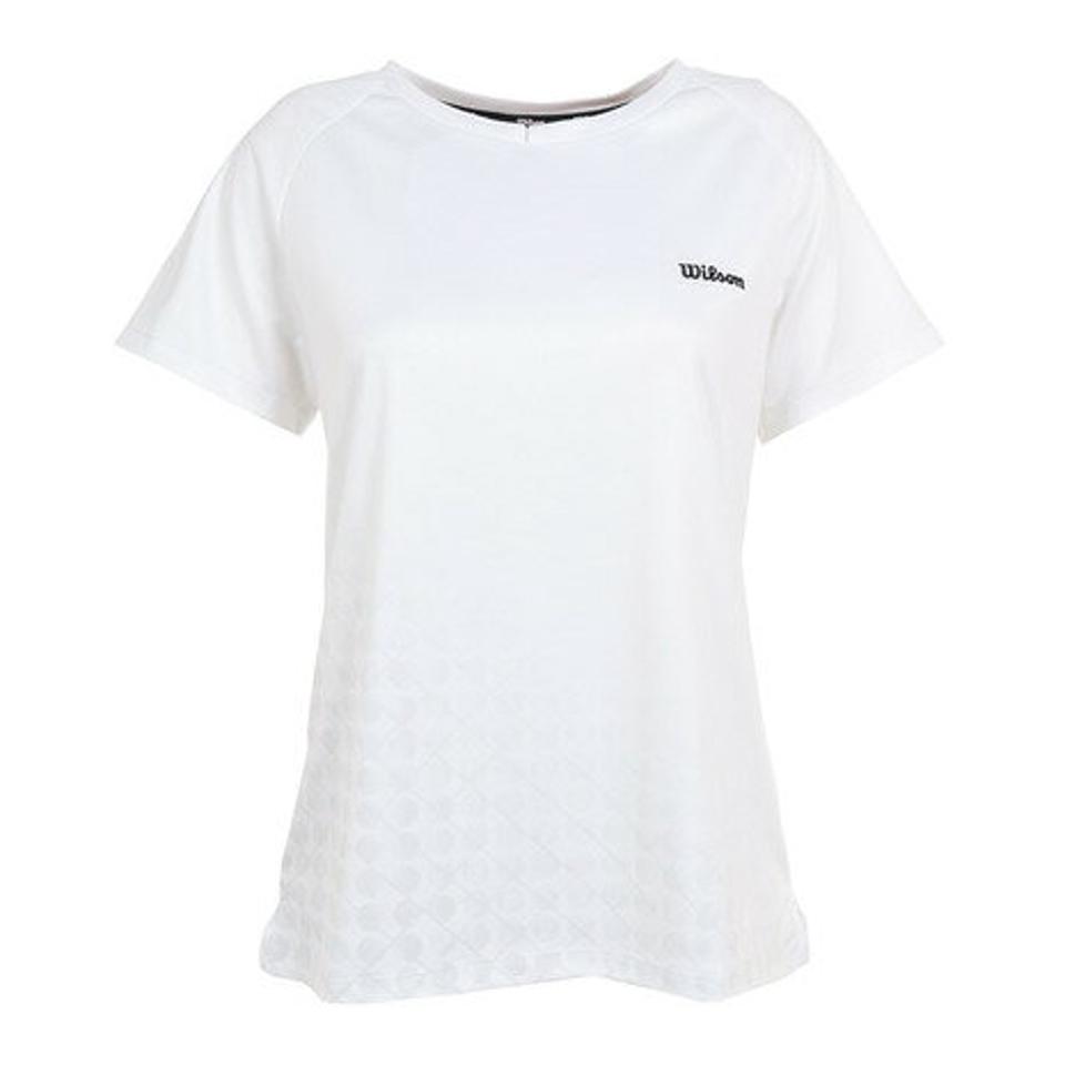 ウイルソン(Wilson)(レディース)テニスウェア レディース ShinestarパネルTシャツ 413260-WT