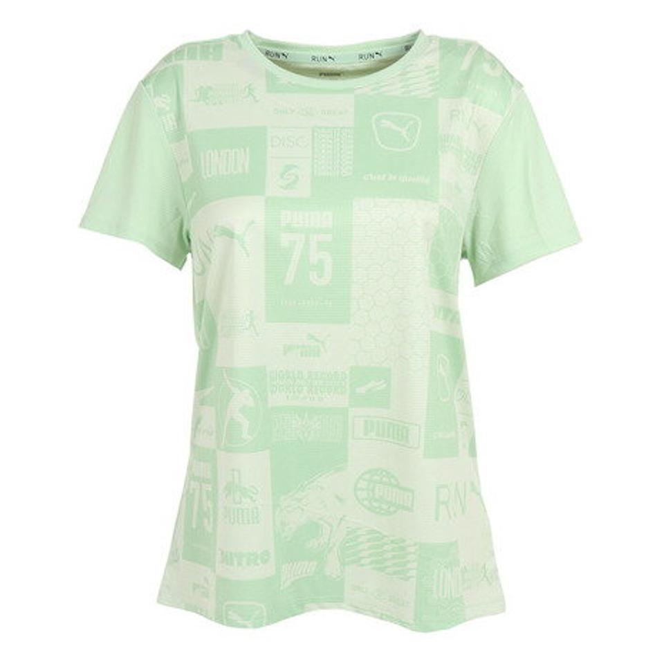 プーマ(PUMA)(レディース)半袖Tシャツ レディース ランニング RUN FAVORITE AOP 523655