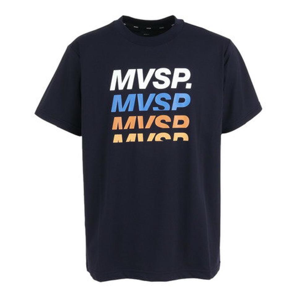 【10%OFFクーポン対象!8/10まで】デサント(DESCENTE)(メンズ)半袖Tシャツ メンズ 吸汗速乾 グラデーションロゴ DMMVJA51 NV