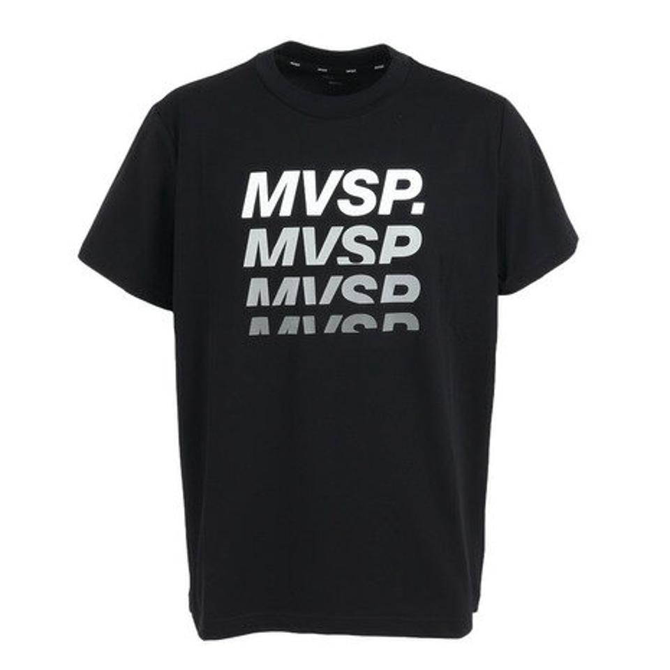 デサント(DESCENTE)(メンズ)半袖Tシャツ メンズ グラデーションロゴ ショートスリーブシャツ DMMVJA51 BK