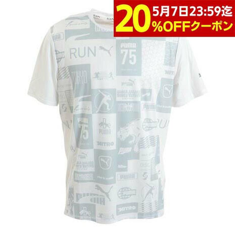 プーマ(PUMA)(メンズ)半袖Tシャツ メンズ ランニング RUN FAVORITE AOP 523682 52 WHT