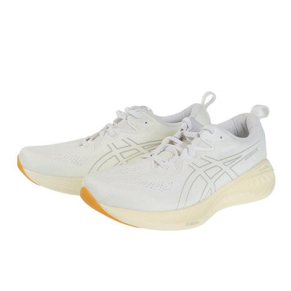 【10/15 24h限定 エントリー＆対象3店舗買い回りで最大P10倍！】アシックス（ASICS）（メンズ）ランニングシューズ ゲル キュムラス 25 ホワイト 白 1011B621.102 スニーカー クッショニング PureGEL ピュアゲル 軽量