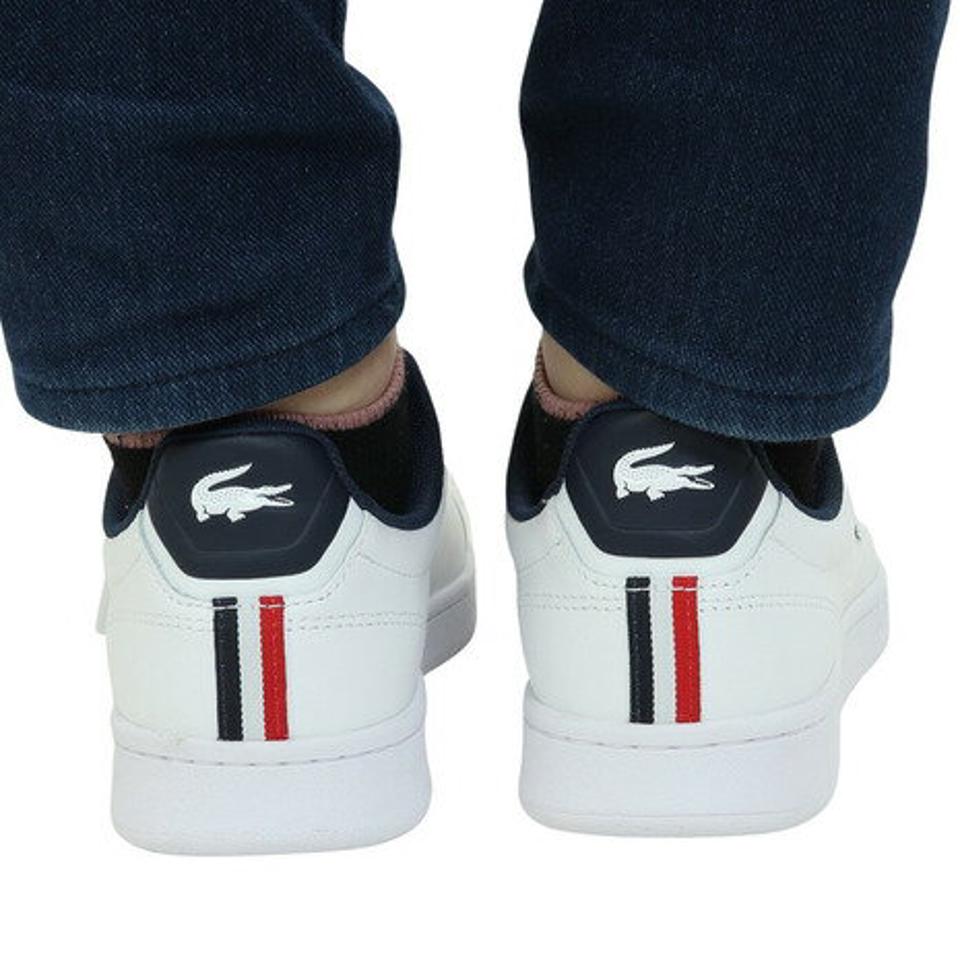 ラコステ（LACOSTE）（レディース）カジュアルシューズ カーナビー プロ TRI 123 1 SFA ホワイト ネイビー 45SFA0084-407 スニーカー スポーツシューズ