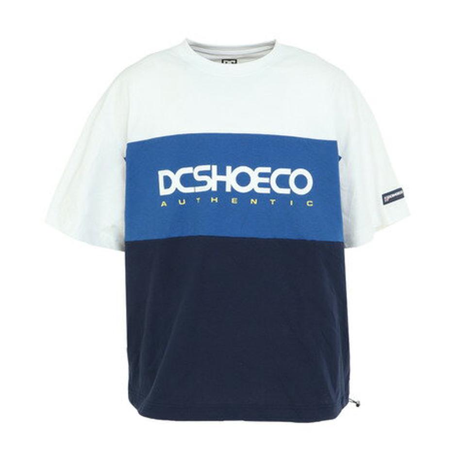 ディーシー・シュー(DC SHOE)(メンズ)23 THREE BLOCK 半袖Tシャツ 23SPDST231041WHT