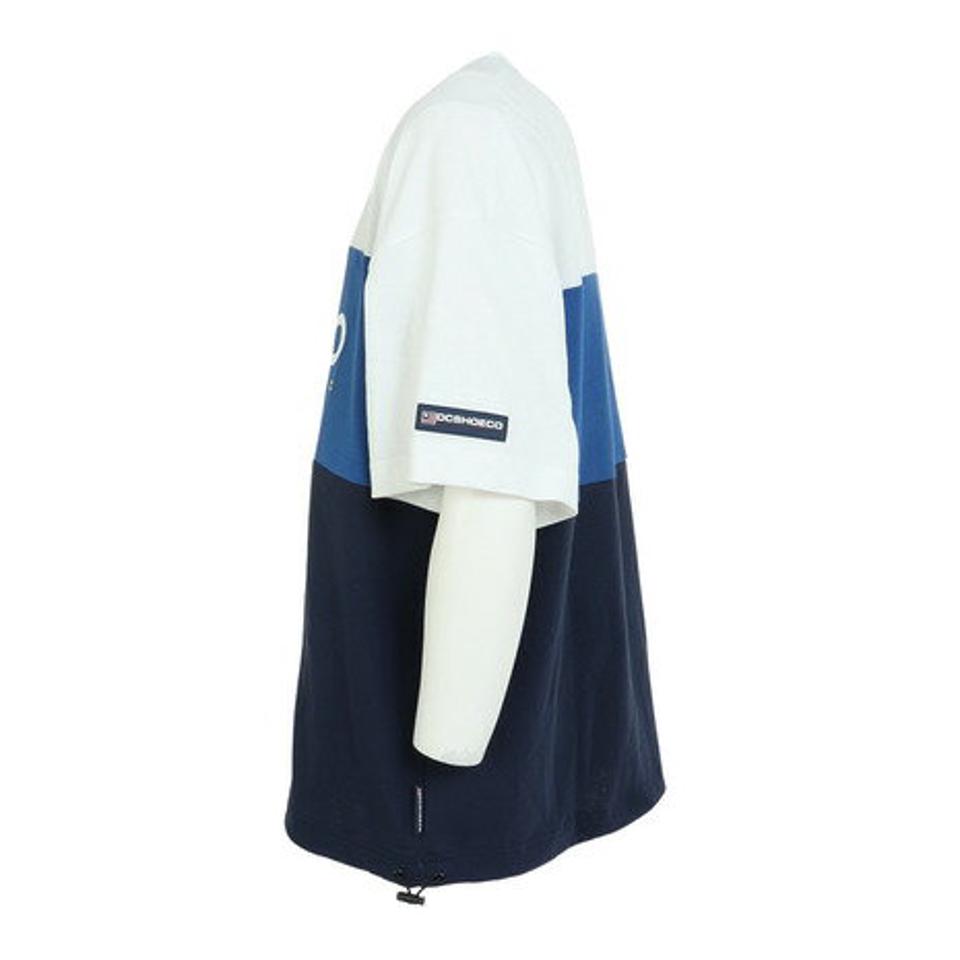 ディーシー・シュー(DC SHOE)(メンズ)23 THREE BLOCK 半袖Tシャツ 23SPDST231041WHT