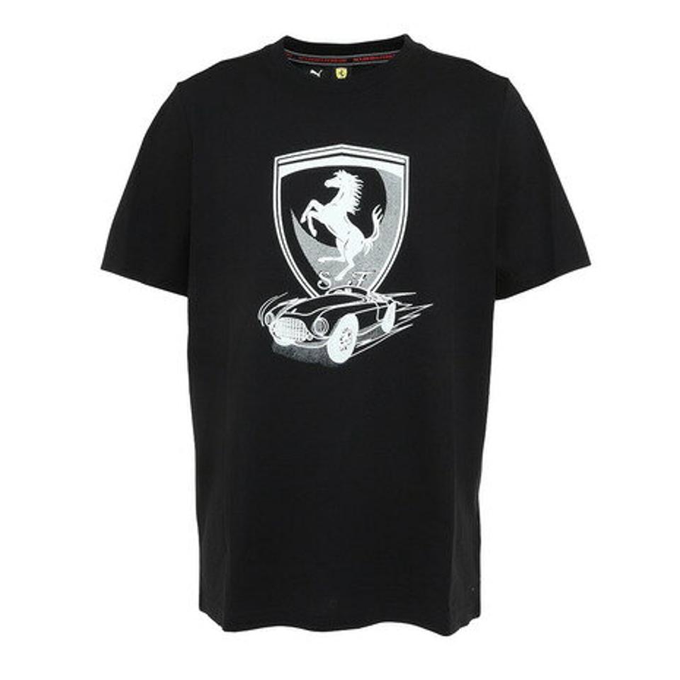 プーマ(PUMA)(メンズ)メンズ フェラーリ レース ビッグ シールド トーナル 半袖Tシャツ 538184 01 BLK