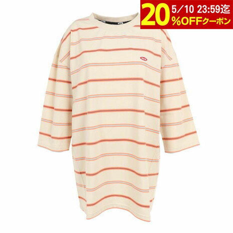 【10%OFFクーポン対象!8/10まで】スライド(SLYDE)(レディース)半袖Tシャツ レディース ボーダー 3/4スリーブ SL2023SSL-APP003SBEG