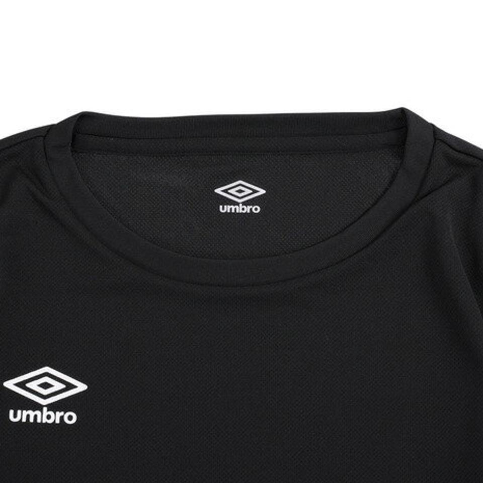 【2点10%OFFクーポン対象!8/10まで】アンブロ(UMBRO)(レディース)半袖Tシャツレディース ワンポイント ドライ UMWTJA56 BLK