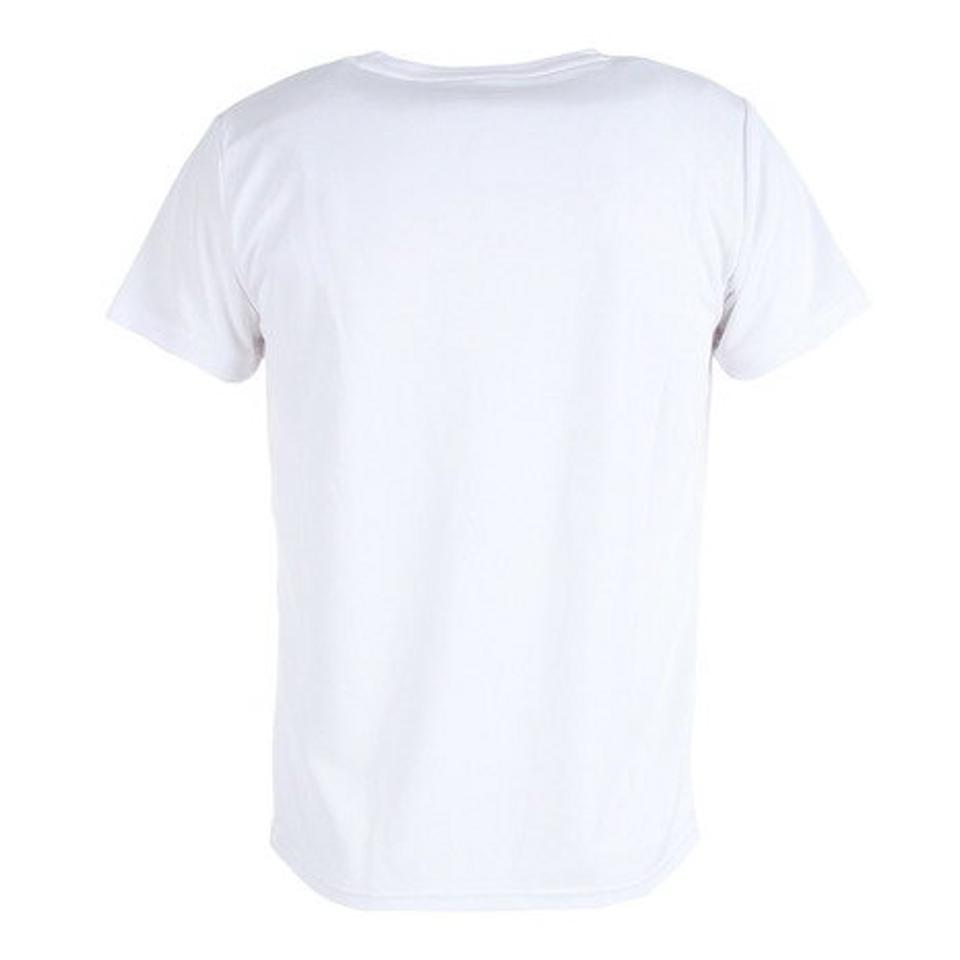 【2点10%OFFクーポン対象!8/10まで】アンブロ(UMBRO)(メンズ)半袖Tシャツ メンズ ワンポイント ドライ UMUTJA55 WHT