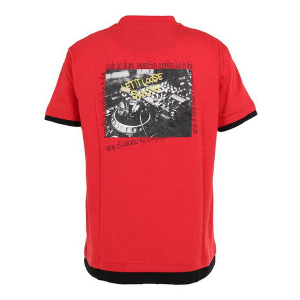 スライド(SLYDE)(メンズ)LAYERD 半袖Tシャツ SL2023SSM-APP002RED
