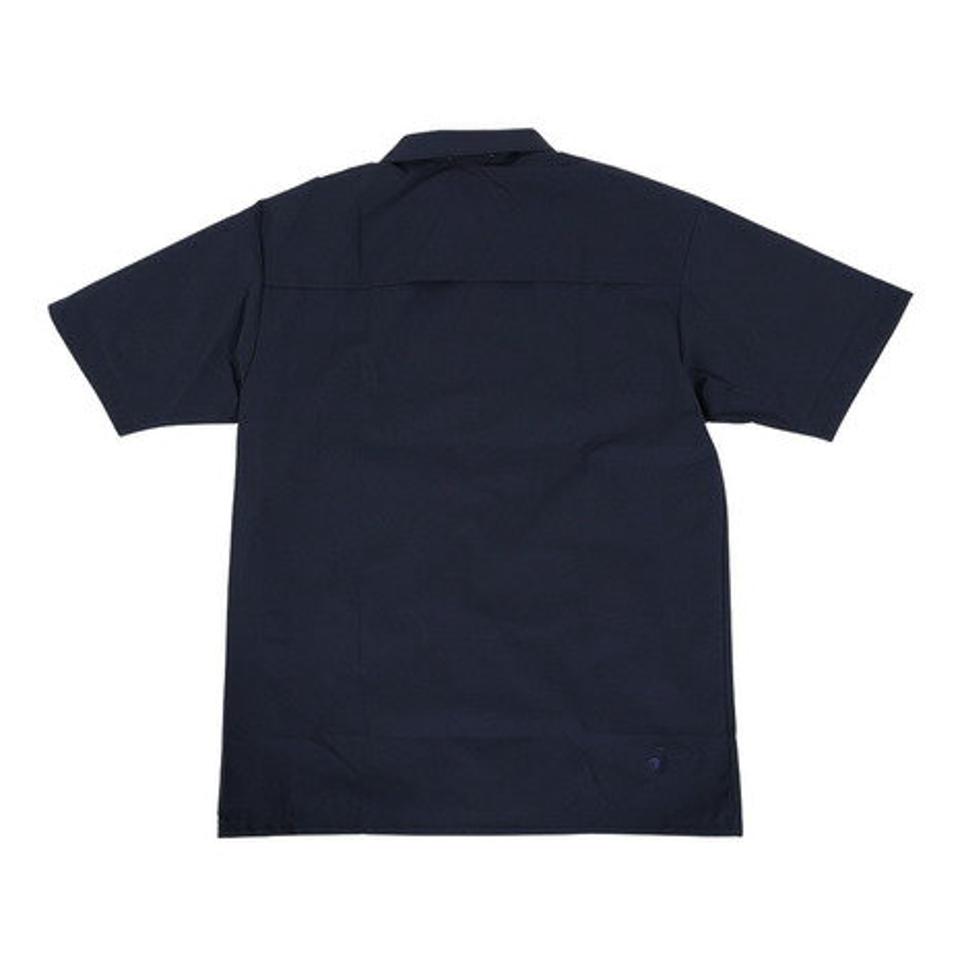 ルコック スポルティフ(le coq sportif)(メンズ)半袖Tシャツ メンズ グランデイズ オープンカラーシャツ QMMVJA50XB NV