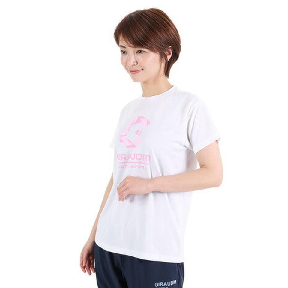ジローム(GIRAUDM)(レディース)半袖Tシャツ レディース ドライプラス CT3S0046-TR864-GRCD WHT