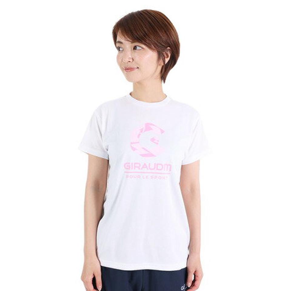 ジローム(GIRAUDM)(レディース)半袖Tシャツ レディース ドライプラス CT3S0046-TR864-GRCD WHT