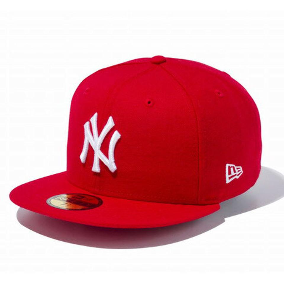 ニューエラ（NEW ERA）（メンズ）59FIFTY ニューヨーク・ヤンキース スカーレット×ホワイト キャップ 13562234