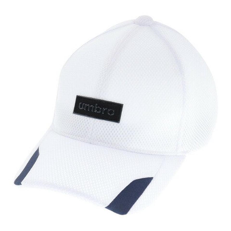 アンブロ（UMBRO）（キッズ）ジュニア はっ水メッシュキャップ UUDTJC03 WH