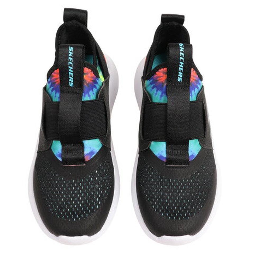 スケッチャーズ（SKECHERS）（キッズ）ジュニアスニーカー ケッチ ファースト - サプライズ グルーヴ ブラック 303508L-BKMT スポーツシューズ スリップオン