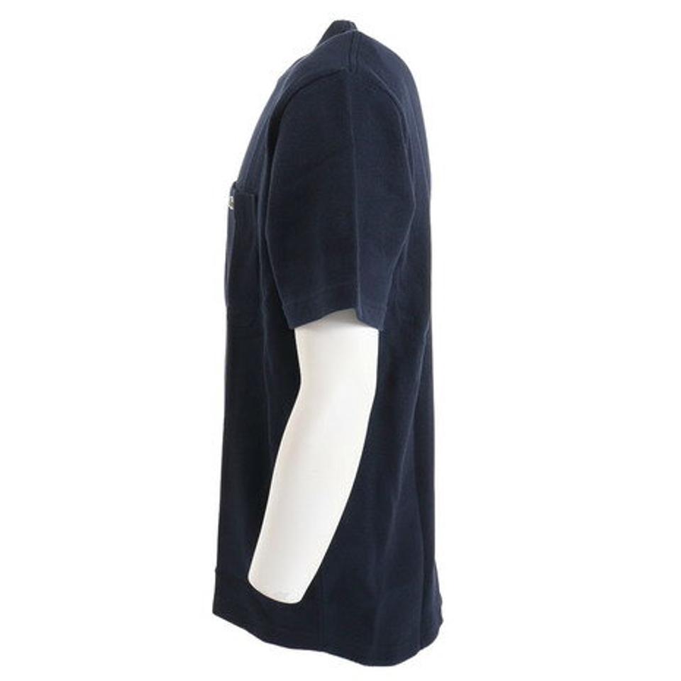 ラコステ(LACOSTE)(メンズ)半袖Tシャツ メンズ 鹿の子地 ポケットTH073LJ-99-166