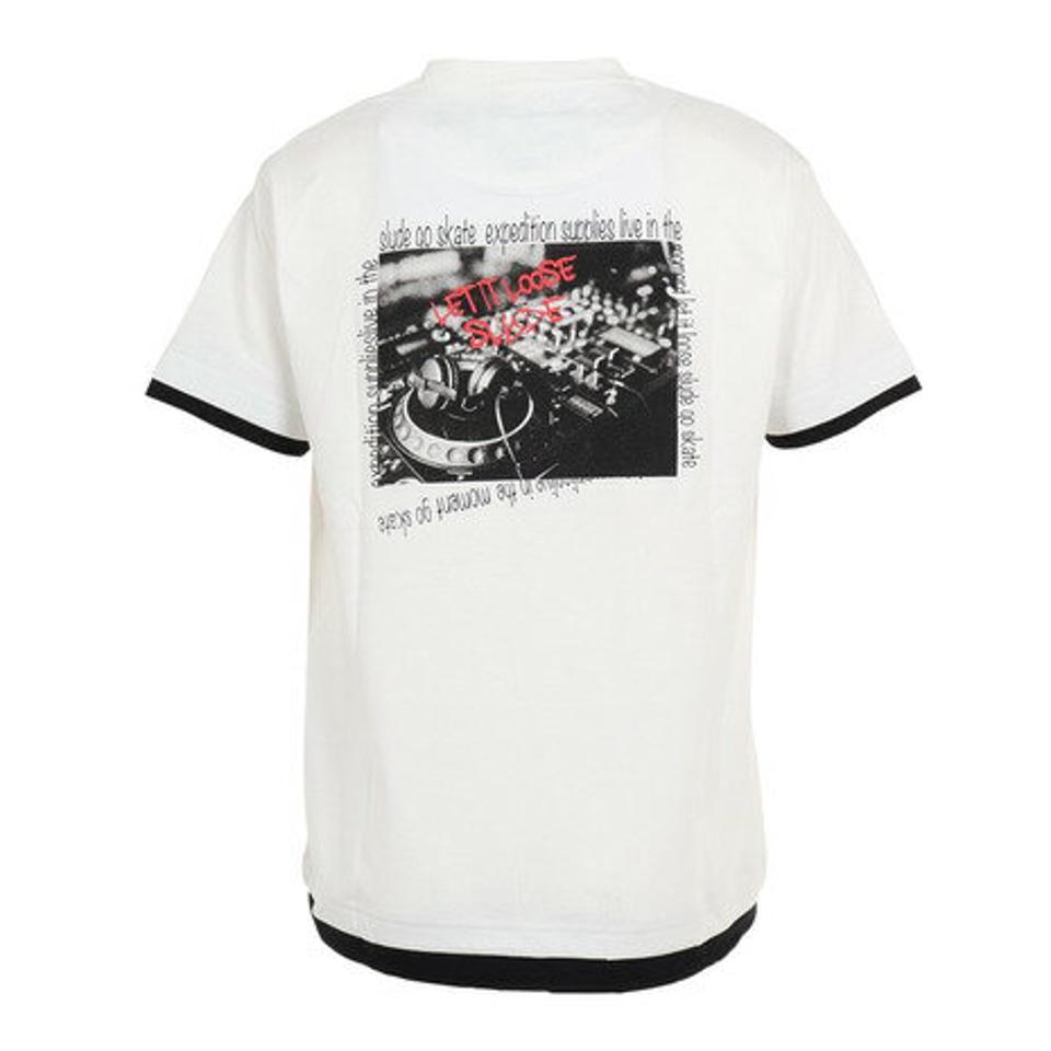 スライド(SLYDE)(メンズ)半袖Tシャツ メンズ LAYERD SL2023SSM-APP002WHT