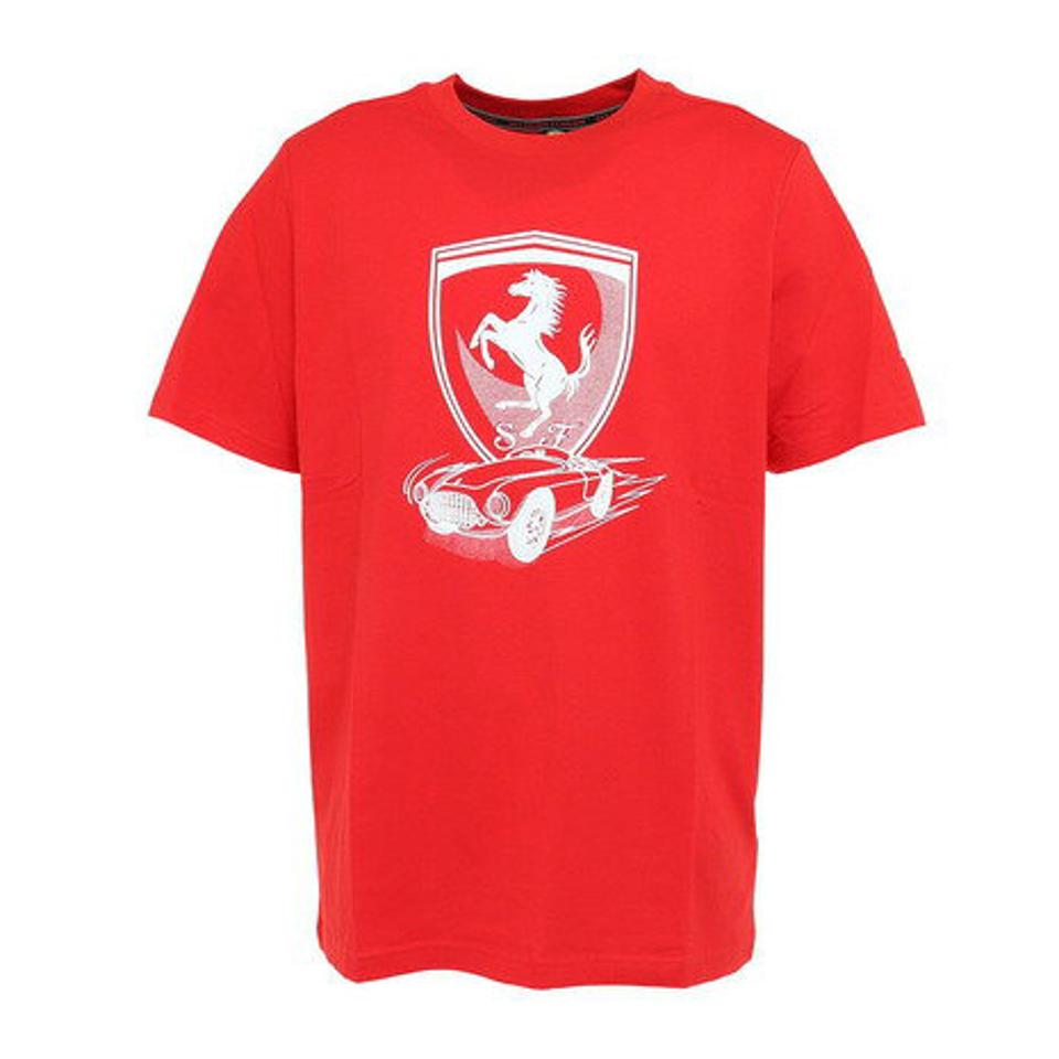 プーマ(PUMA)(メンズ)メンズ フェラーリ レース ビッグ シールド トーナル 半袖Tシャツ 538184 02 RED