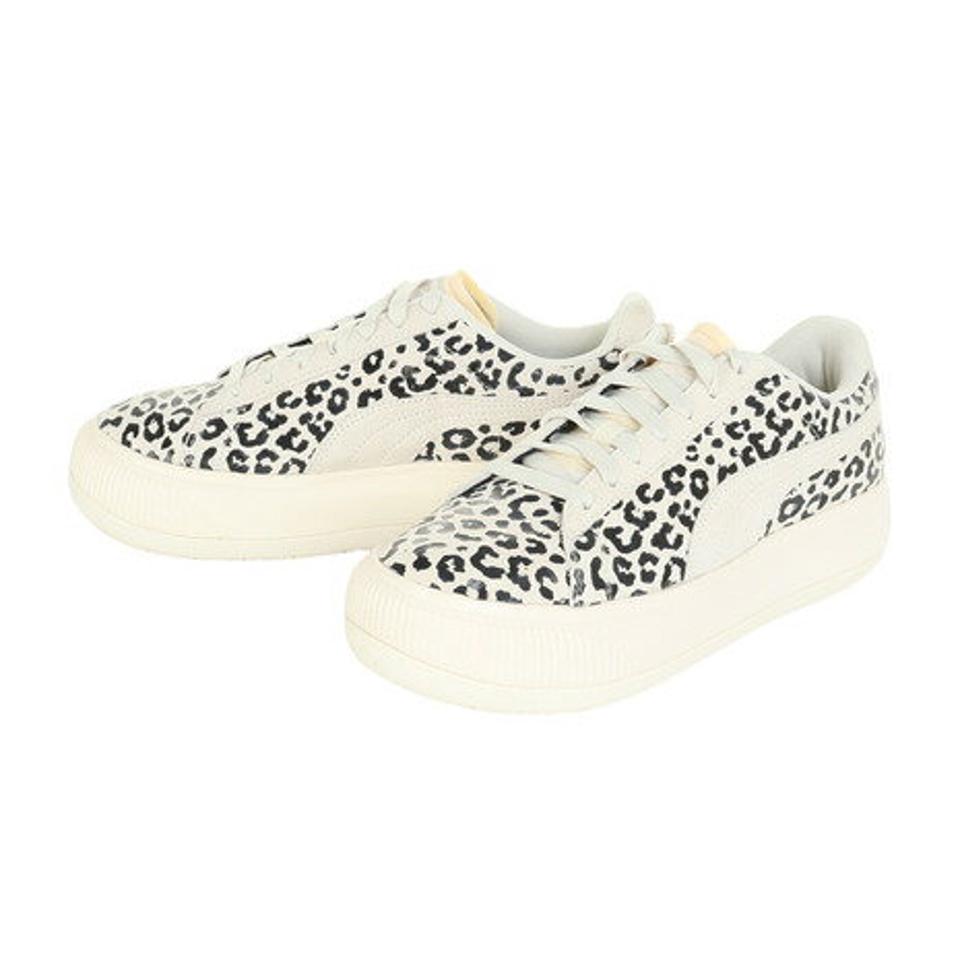 プーマ（PUMA）（レディース）スニーカー スウェード マユ アニマルウィメンズ ホワイト 39108001スポーツ カジュアル シューズ タウン 普段履き 厚底