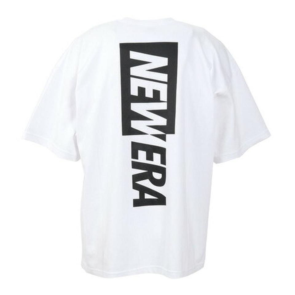 ニューエラ(NEW ERA)(メンズ、レディース)半袖Tシャツ メンズ オーバーサイズド バーチカルロゴ 13516845