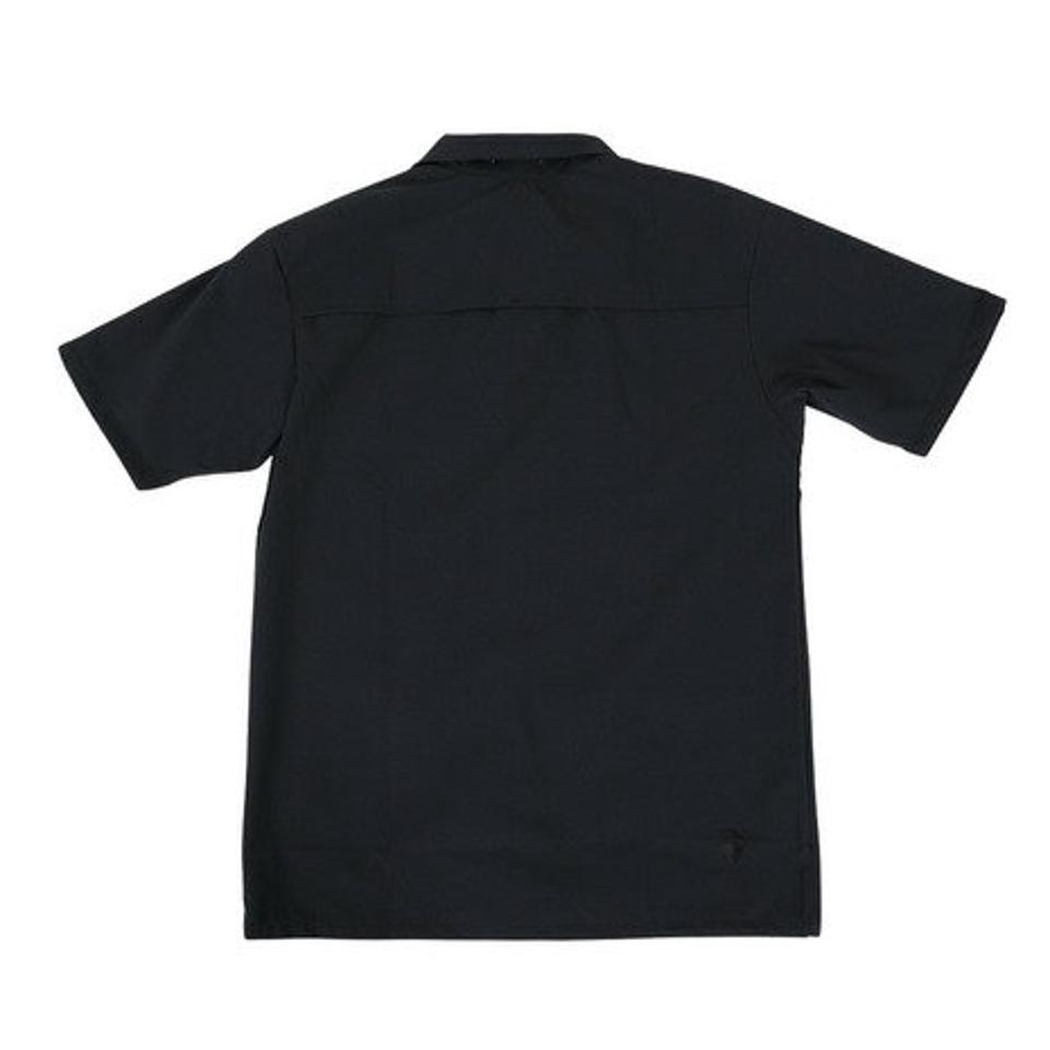 ルコック スポルティフ(le coq sportif)(メンズ)半袖Tシャツ メンズ グランデイズ オープンカラーシャツ QMMVJA50XB BK