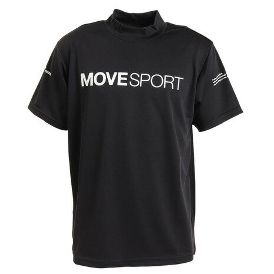 【20%OFFクーポン対象!3/21まで】デサント(DESCENTE)(メンズ)半袖Tシャツ メンズ 黒 スムースモックネックシャツ DX-C2501XB BK