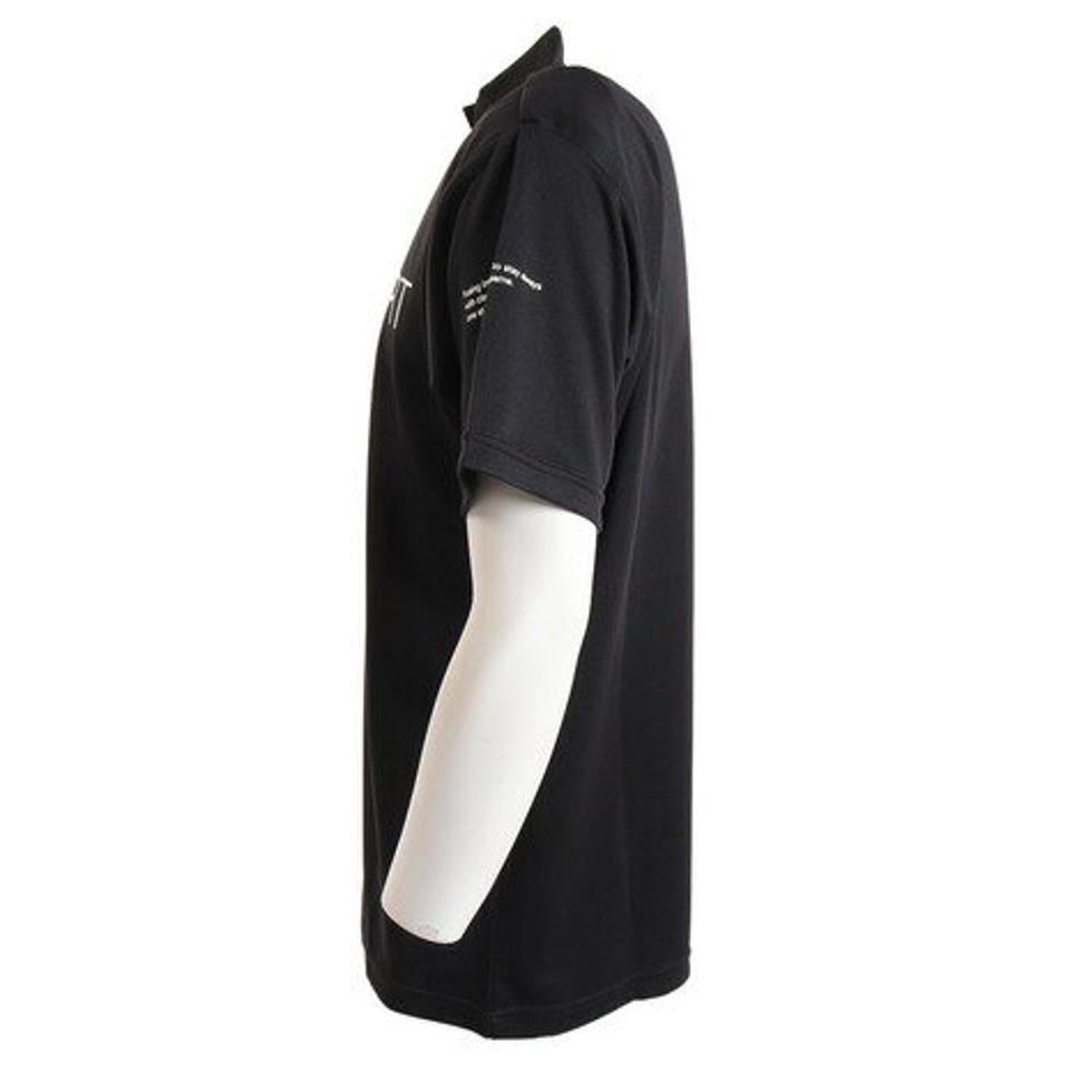 【20%OFFクーポン対象!3/21まで】デサント(DESCENTE)(メンズ)半袖Tシャツ メンズ 黒 スムースモックネックシャツ DX-C2501XB BK