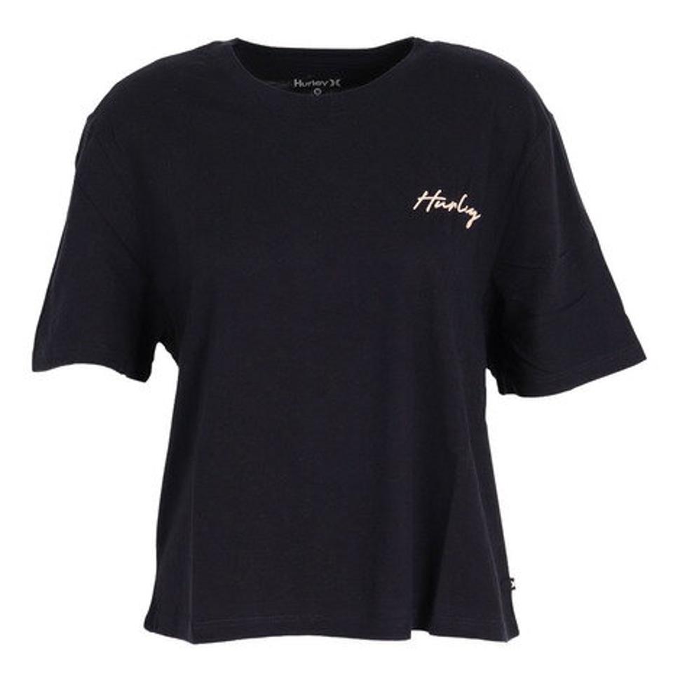 ハーレー(HURLEY)(レディース)KAYAH WASHED CROPPED Tシャツ 3HS1570072-BLK