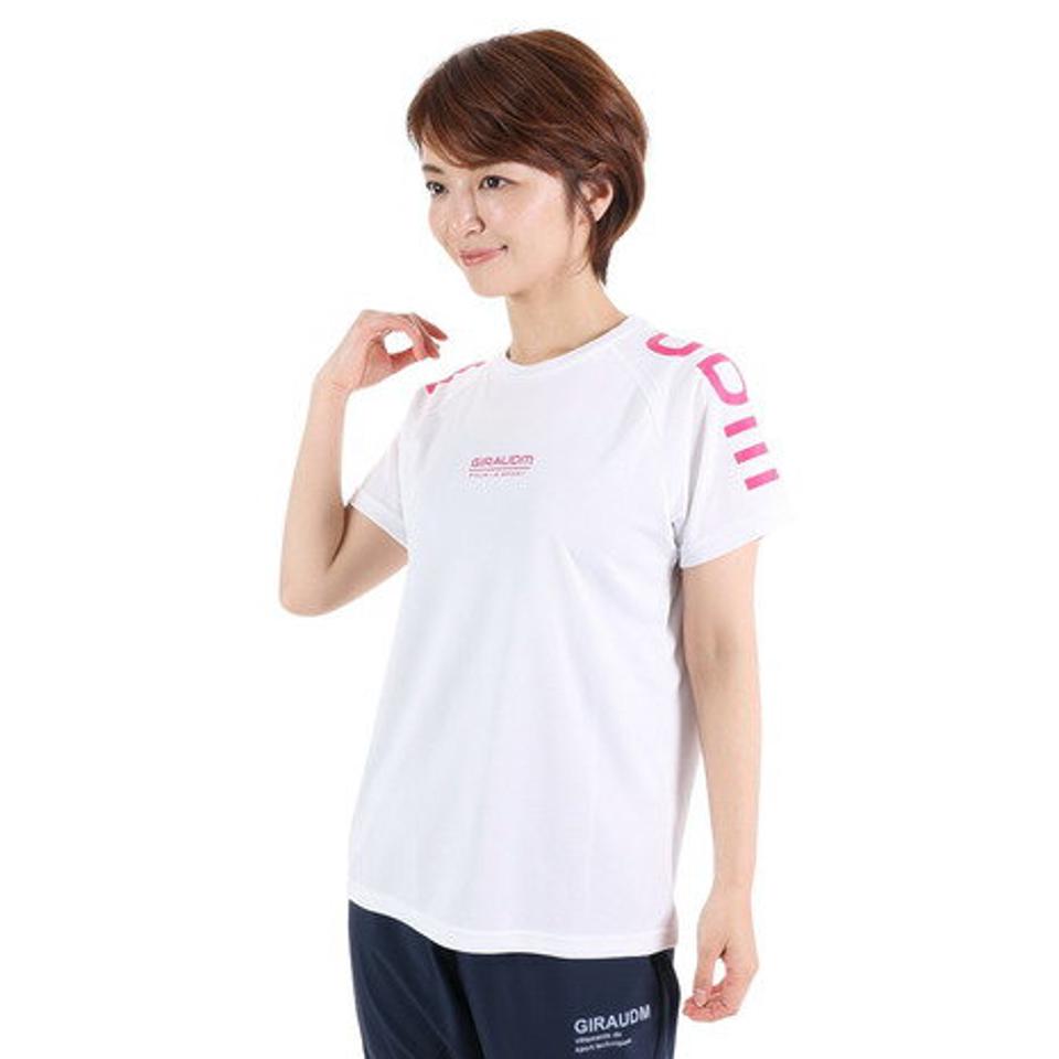 ジローム(GIRAUDM)(レディース)半袖Tシャツ レディース ドライプラス CT3S0047-TR864-GRCD WHT