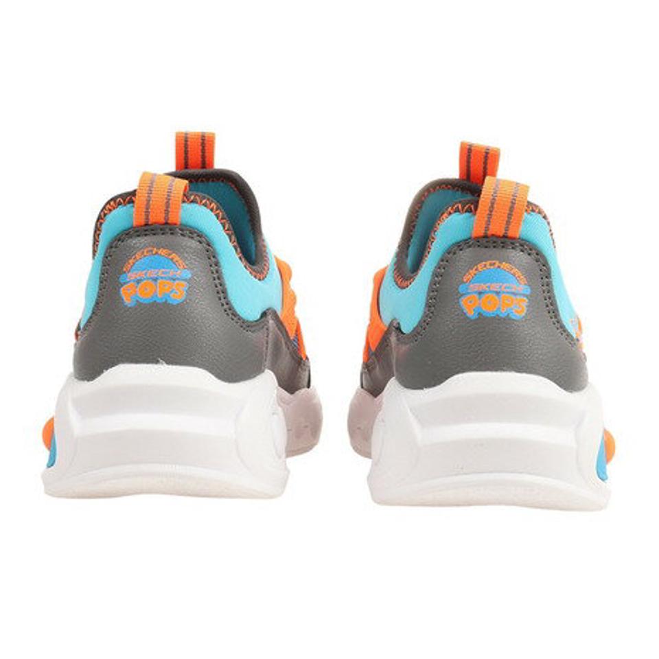 スケッチャーズ（SKECHERS）（キッズ）ジュニアスニーカー スケッチ ポップス グレー 402170L-CCBL スポーツシューズ スリップオン 洗濯機洗い可能 クッション