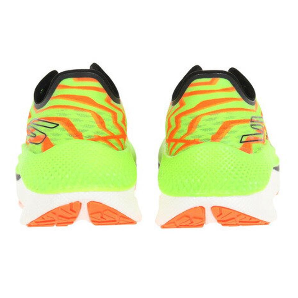 スケッチャーズ（SKECHERS）（メンズ）ランニングシューズ ゴー ラン スピード ビースト グリーン 246062-GROR スニーカー マラソン レース クッション 軽量