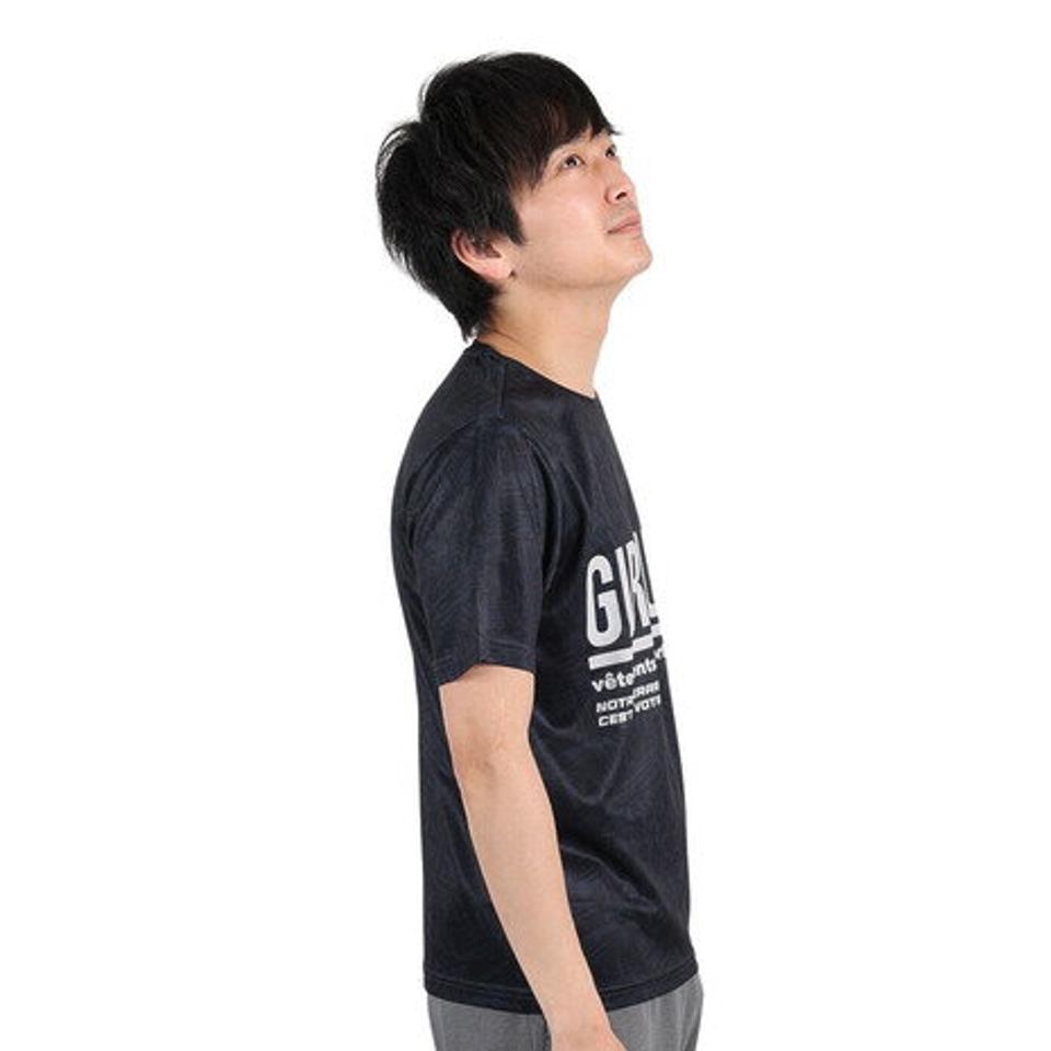 【3/10 24h限定 エントリー&対象3店舗以上買い回りで最大P10倍!】ジローム(GIRAUDM)(メンズ)半袖 Tシャツ メンズ ドライプラス CT3S0023-TR863-GRSD