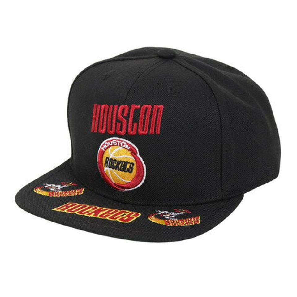 ミッチェルアンドネス（Mitchell&Ness）（メンズ）キャップ FRONT LOADED スナップバック HOU HHSS2997-HROYYPPPBLCK
