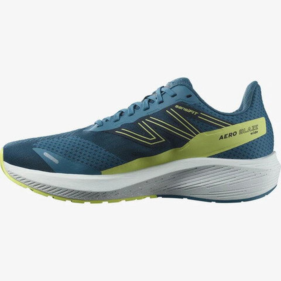 サロモン（SALOMON）（メンズ）ランニングシューズ エアロ ブレイズ WIDE BLU ブルー L47211300 スニーカートレーニング ジョギング