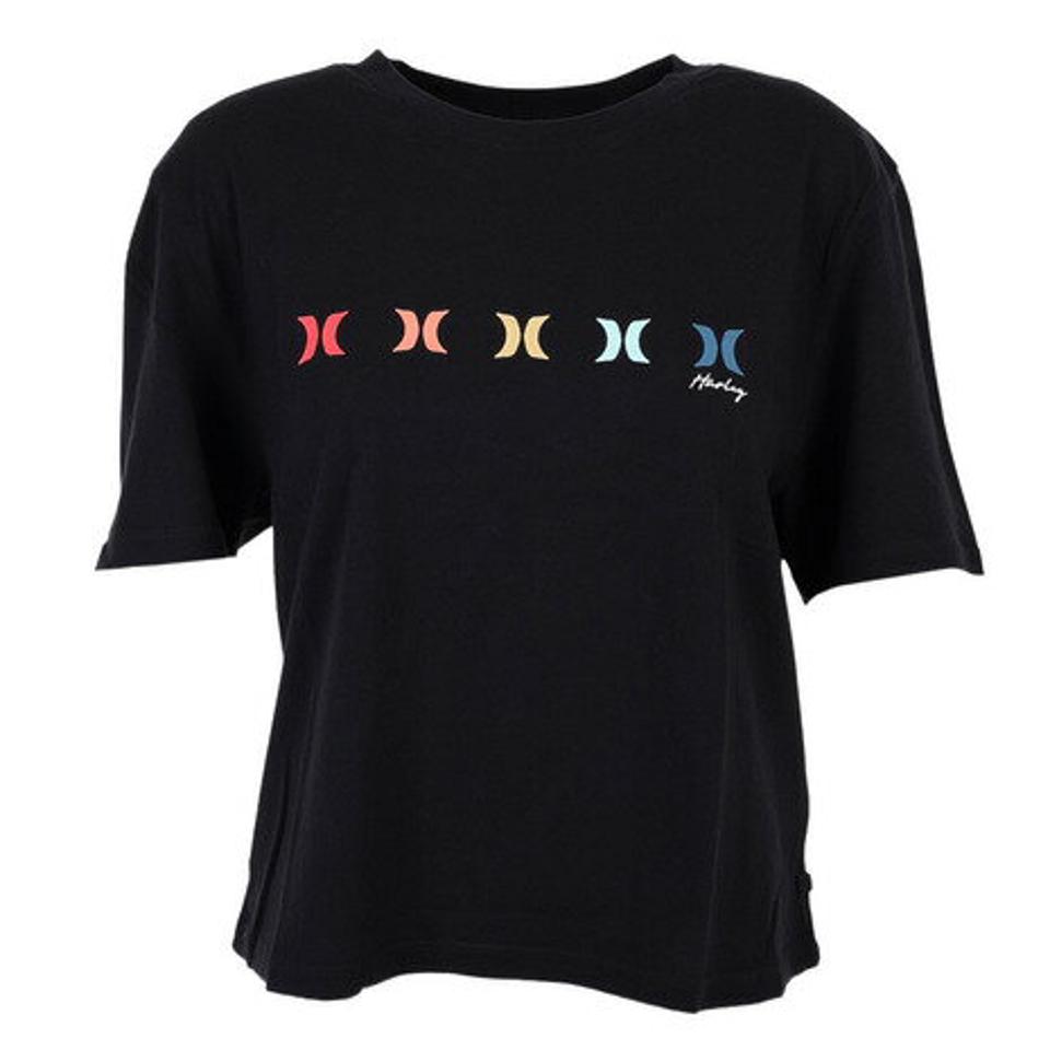 ハーレー(HURLEY)(レディース)Icons United Washed Crop Tシャツ 22 3HS1570192-BLK