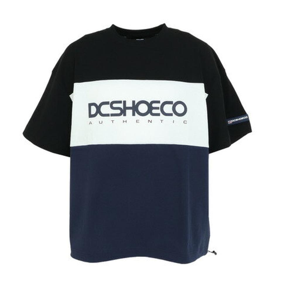【20%OFFクーポン対象!8/10まで】ディーシー・シュー(DC SHOE)(メンズ)23 THREE BLOCK 半袖Tシャツ 23SPDST231041BLK
