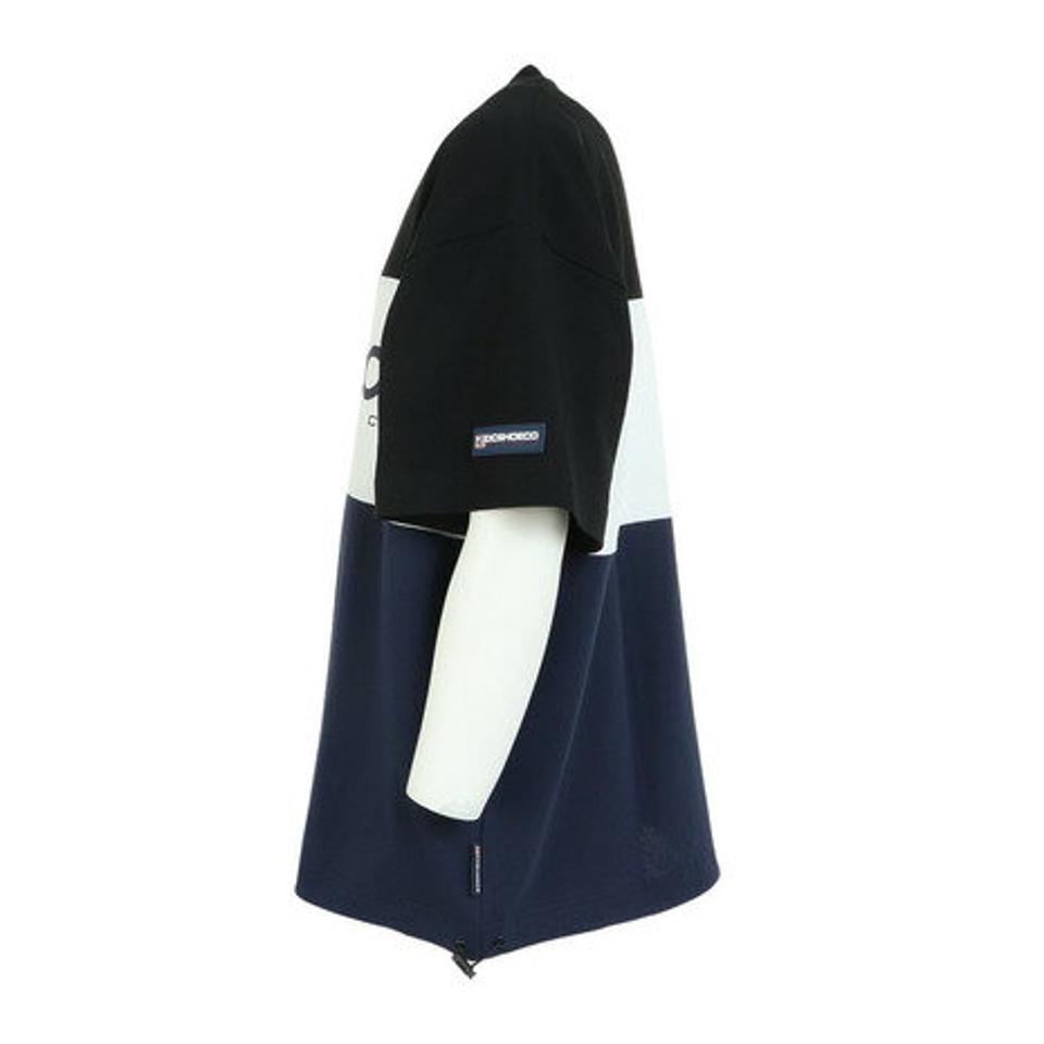 【20%OFFクーポン対象!8/10まで】ディーシー・シュー(DC SHOE)(メンズ)23 THREE BLOCK 半袖Tシャツ 23SPDST231041BLK